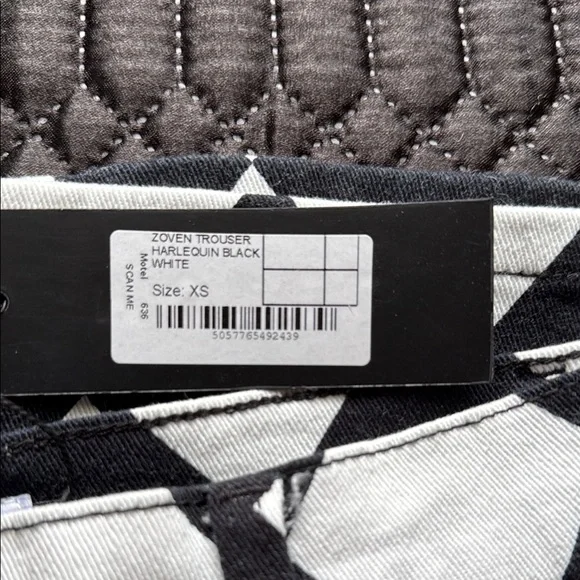 Motel Rocks Monochrome Geometric Pants - Picture 3 of 5